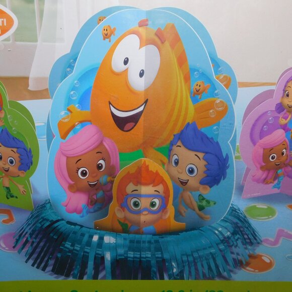 Nickelodeon Bubble Guppies 3 pc Party Centerpiece Table Decorating Kit NEW - Picture 6 of 8